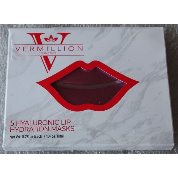 Vermillion Cosmetics Hyaluronic Lip Hydration Mask Set 5 Pack