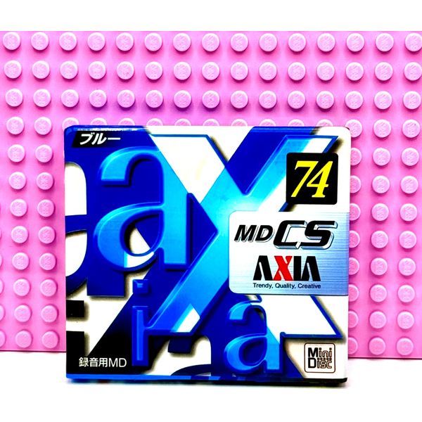 MD        AXIA MD CS  74  BLUE   BLANK MINI DISC  (1) (SEALED)