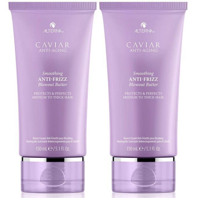 Alterna Haircare Caviar Anti-Aging Smoothing Anti-Frizz Blowout Butter, 2 Count