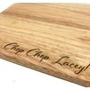 Personalised Compact Lightweight Hevea Wood Serving Chopping Cheese Board - Any Message Engraved