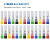 Nail Drill Ceramic Nail Drill Bit Crystal Extension 3/32 For Professional Electric Acrylic Nails