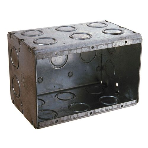 Electrical Box, Masonry, 67.3 Cu In, 3 Gang