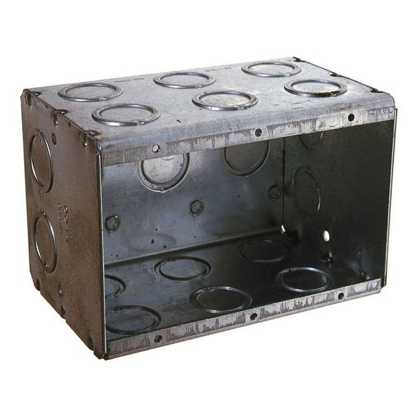 Electrical Box, Masonry, 67.3 Cu In, 3 Gang