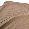 Beige Deep Dish All Weather HD Rubber Mats Pack, 5pc Floor Liners Cargo Mat