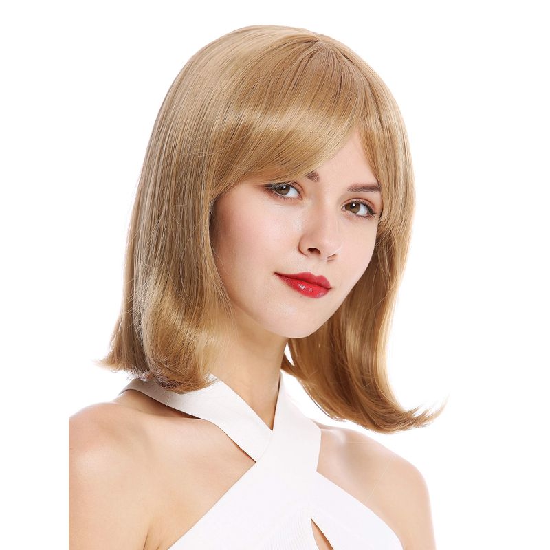 WIG ME UP Damenperücke Perücke Bob Longbob Pony Ombre Schwarz - Foto 6