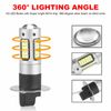 2PCS H3 LED Fog Driving Light Bulbs Conversion Kit Super Bright DRL 6000K White