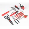 HEX KEYS PLIER SCISSOR SCREWDRIVER HAND TOOL KIT 39PCS HOUSEHOLD TOOLBOX RED