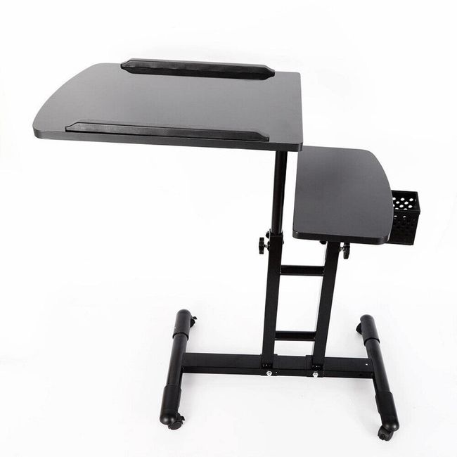 Tattoo Tray On Wheels, Portable Mobile Tattoo Workstation with Universal Wheels, 65-97cm Height Adjustable, Salon Cart Hairstylist Mobile Display Stand