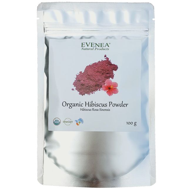 Organic Hibiscus Powder for strong, healthy, shiny hair - Premium Quality (100g)