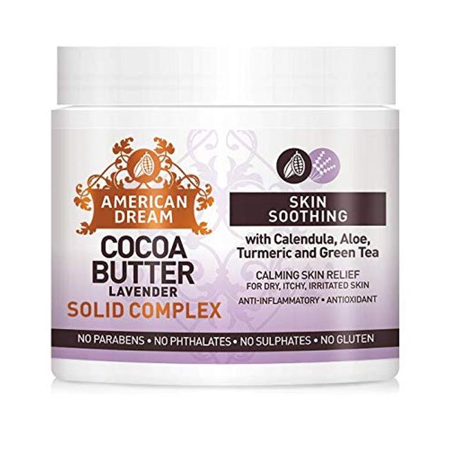 AMERICAN DREAM Lavender Cocoa Butter Solid Complex Infused with Lavender Oil and Vitamin E, 56 ml