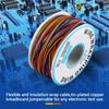 A Roll of Electrical Wire + Colored Insulation Cable,P/N B-30-1000 280M 8-Wire Colored Insulation Test Wrapping Wire Tinned Copper Solid Cable