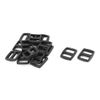 Sourcingmap Plastic Travel Adjustable Backpack Glide Buckle 15mm Strap Width 15pcs Black