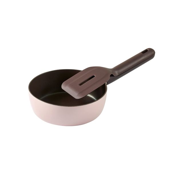 TTS Dr. Houses Neo Saute Pan, 7.9 inches (20 cm), Frying Pan, IH Compatible, Gas Fire, Fluorine Coating, Rose Pink