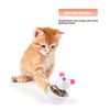 GVSAVY 2Pcs Interactive Cat Toys with 2Pcs Cleaning Brushes - Mouse Shaped Feeder for IQ Training