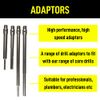 UK Drills Diamond Core Drill HEX Adaptor Accessories 12 x 240 mm