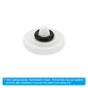 PATIKIL Camera Shutter Button, 5 Pack Soft Shutter Release Button Pure Copper Camera Button Concave Suitable for Nikon for Fujifilm for Leica DSLR/SLR Camera, White