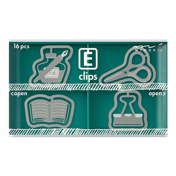 Midori 43371006 Etching Clips Stationery Pattern