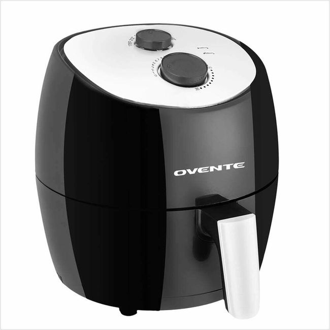Ovente Electric Air Fryer with 3.2 Quart Nonstick Frying Basket Black FAM11320B