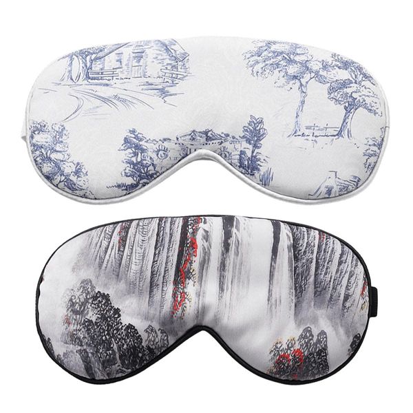 marysgift Silk Sleep Mask Travel Accessories Women Eyemask Soft Light for Comfortable Night with Strap Eye Mask Sleep, YZ0144