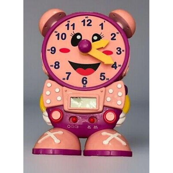 The Learning Journey Telly The Teaching Time Clock Pink Educational