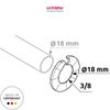 Schläfer Rosette F.R Electrians 18 mm (4409012)