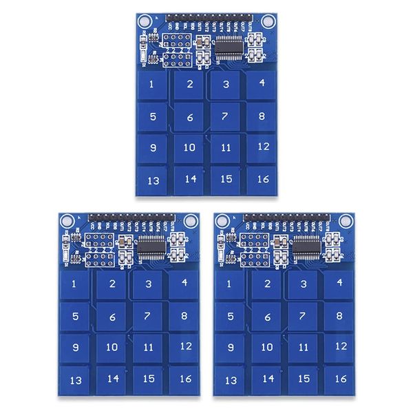 Ren He 3pcs TTP229 16 Channel Capacitive Touch Switch Digital Numeric Keypad Touch Sensor Module for Arduino