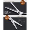 IYOKA Hair Barb Scissors Set for Left/Right Professional Beginners Hairdresser Barber Self Cut Scissors with Case Clip Pin Included