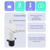 Water Level Sensor Transmitter Ultrasonic Level Sensor with Temperature Digital Display Depth Gauge Liquid Depth Level Measuring Meter