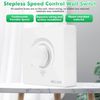 DEWIN Ceiling Fan Stepless Speed Controller, Dimmer 86 Type Surface Mounted Fan Speed Switch Controller Wall Switch