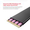 Akasa Riser Black X2 | PCIe 3.0 Riser Cable | PCIe Extension Cable | EMI Shielding | 200 mm | AK-CBPE01-20B