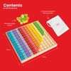 Bigjigs Toys Educational Wooden Times Table Tray with Answers