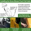 for John Deere AM132704 Snowblower Chute Deflector Remote Spout Control Cable