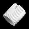 Namvo 2 Pcs E27 Lamp Holder White Plastic Shell Light Socket Threaded Lamp Socket Replacement Medium Base with Lamp Shade Ring for Table Floor Light
