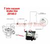 Brake Booster  vacuum pump installation kit with external check valve and Tee