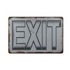  decorative reproductions Exit metal tin sign
