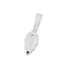 egemmall Sterling Silver Leaf Glue on Pendant Bail 23.5mm