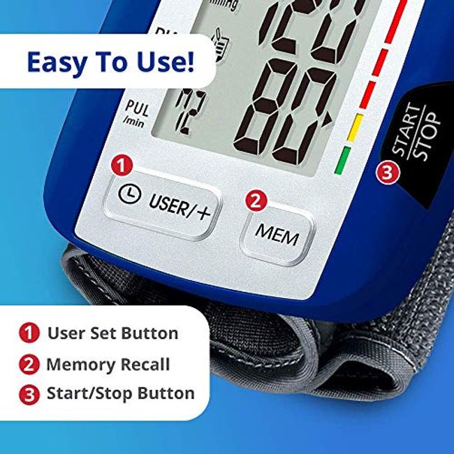 HoMedics Portable Wrist Blood Pressure Monitor - 60 Memories