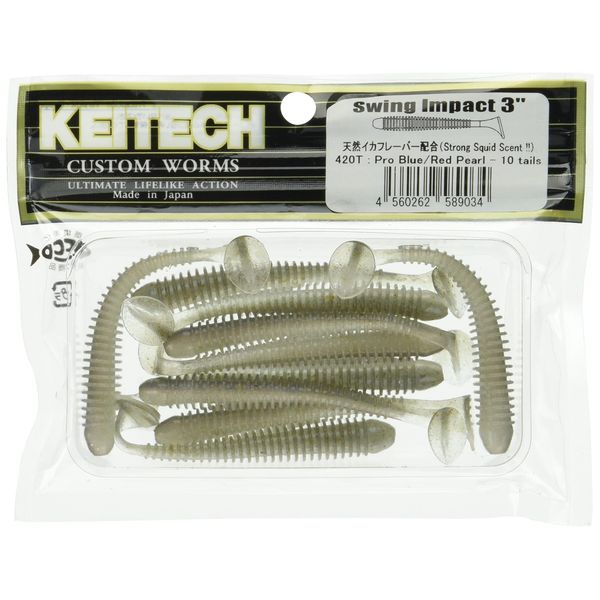 Keitech SW3420 Swing Impact Pro Blue Red Pearl, 3"