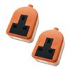 Ex-Pro 1 Gang High Impact Trailing Extension Socket, without Plug and Cable, 13A, Orange - 2 Pack