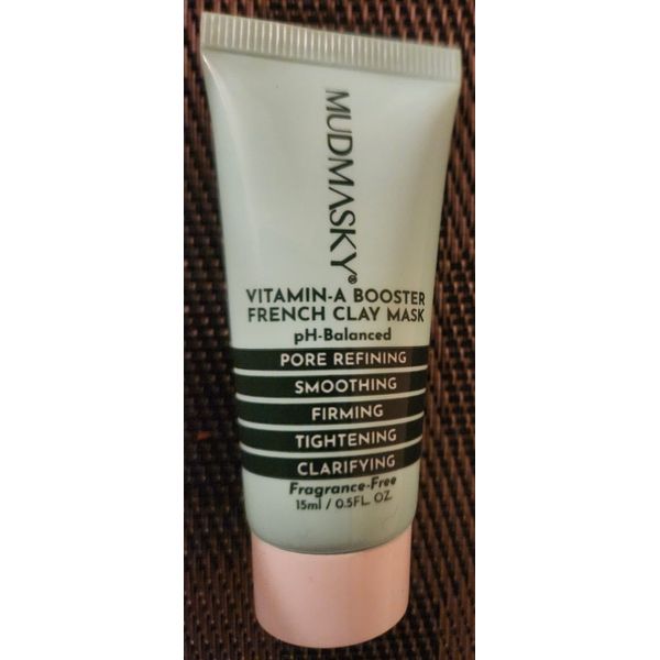 MUDMASKY Vitamin A French Clay Mask; pH Balanced; Firming; Smoothing; 0.5fl oz