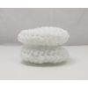 White Reusable Nylon Non-Scratch Crochet Dish Scrubbies Set of 2, Zero Waste Kitchen