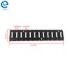 Steel Coat Black E Track Tie Down Rail Kit 2' (2 Pack) For Garages Trailers Vans