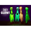 Animolds Mini Glow in The Dark Rubber Chicken (4 Pack)