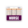 Nurse Badge Buddy Horizontal w/Height & Weight Conversion Charts (Purple)
