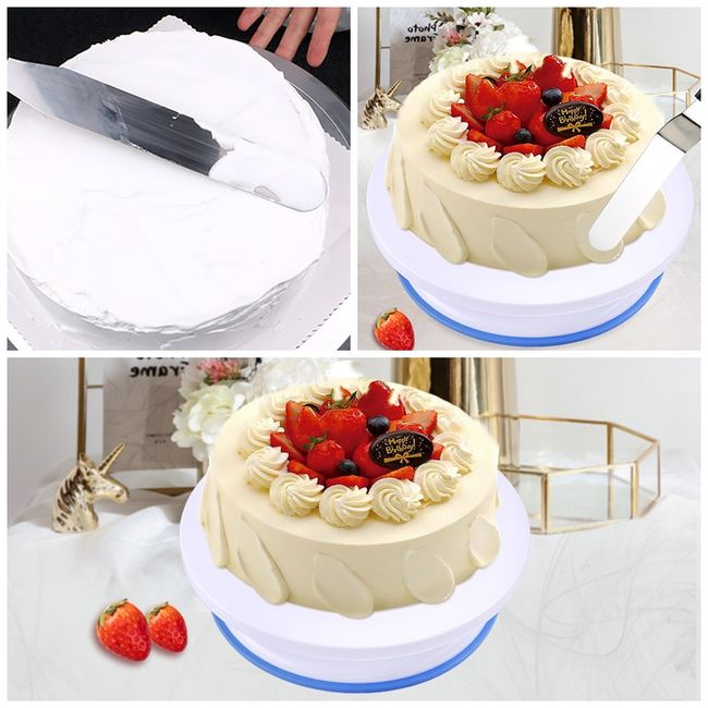 FAIS DU Cake Turntable Kit Rotating Cake Stand Anti-skid Pastry