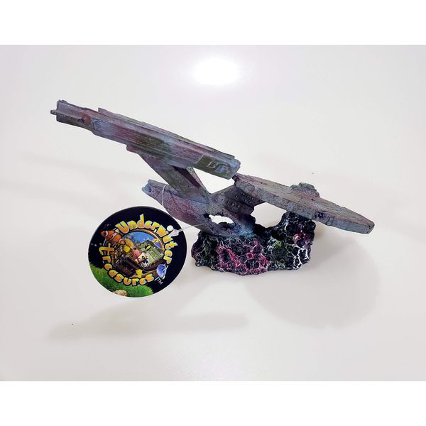 Sci Fi Aquarium Decorations (Starship Enterprise, Small)