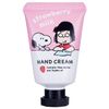 Peanuts Hand Care Set Strawberry Milk Mini Hand Soap 70ml, Hand Cream 20ml