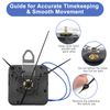 Quartz Wall Clock Movement Mechanism DIY Replacement Hands Repair Tool Kit