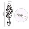 Konsait 20Sheets Dark Mark Death Eater Tattoos, Dark Mark Mamba Skull Fake temporary Tattoos for Adults Kids Halloween Cosplay/Costume Tattoo Accessories Halloween Party Favors Supplies Gift