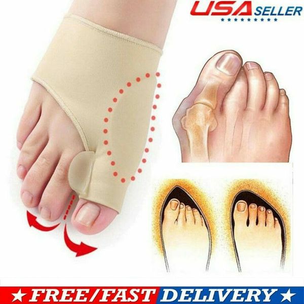 2X Hallux Valgus Bunion Corrector Orthopedic Adjuster Brace Foot Toe Separator